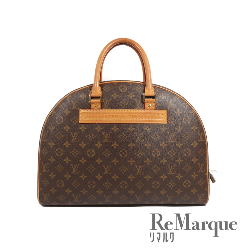 LOUIS VUITTON Monogram Nolita Boston Bag Handbag Brown Leather